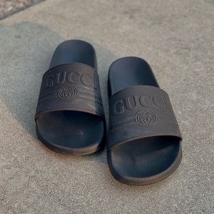 Rare Matte black Gucci Slides